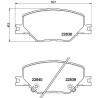 Jeu de plaquettes de frein HELLA 8DB 355 039-061
