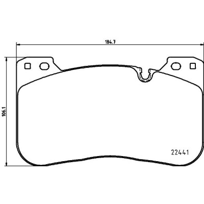 Jeu de plaquettes de frein HELLA 8DB 355 025-991
