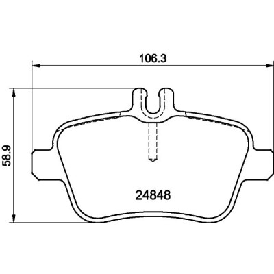Jeu de plaquettes de frein HELLA 8DB 355 032-061