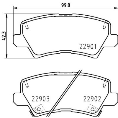 Jeu de plaquettes de frein HELLA 8DB 355 037-921