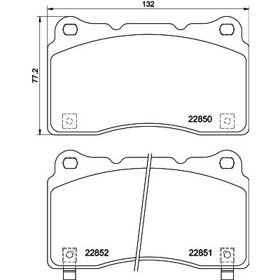 Jeu de plaquettes de frein HELLA 8DB 355 039-151