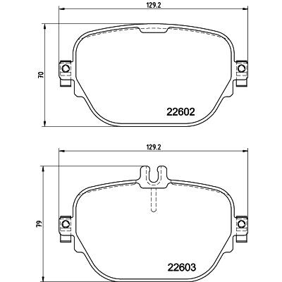 Jeu de plaquettes de frein HELLA 8DB 355 039-221