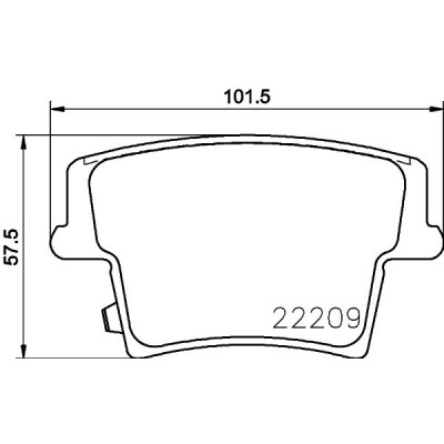 Jeu de plaquettes de frein HELLA 8DB 355 039-291