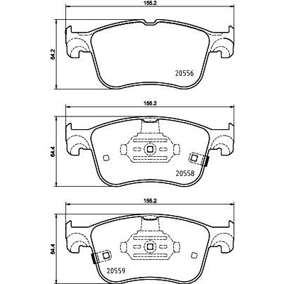 Jeu de plaquettes de frein HELLA 8DB 355 039-421