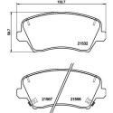 Jeu de plaquettes de frein HELLA 8DB 355 039-971
