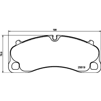 Jeu de plaquettes de frein HELLA 8DB 355 039-991