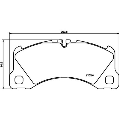 Jeu de plaquettes de frein HELLA 8DB 355 040-051