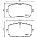 Jeu de plaquettes de frein HELLA 8DB 355 040-161