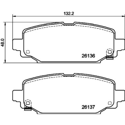 Jeu de plaquettes de frein HELLA 8DB 355 040-251