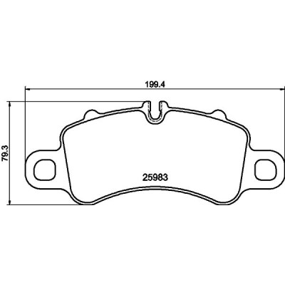 Jeu de plaquettes de frein HELLA 8DB 355 040-771