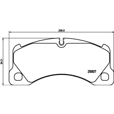 Jeu de plaquettes de frein HELLA 8DB 355 040-781