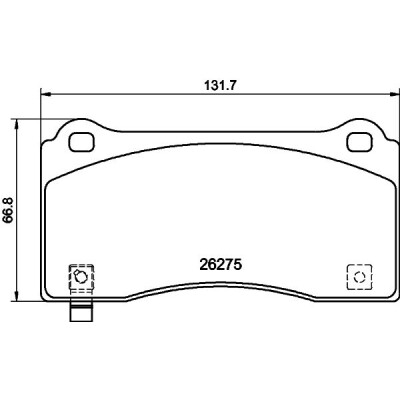 Jeu de plaquettes de frein HELLA 8DB 355 040-861