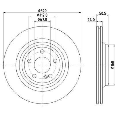 Disque de frein HELLA 8DD 355 133-251