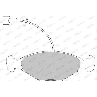Jeu de plaquettes de frein NECTO FD6419A