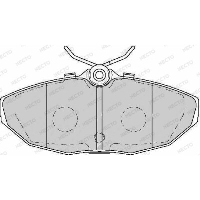 Jeu de plaquettes de frein NECTO FD7143A