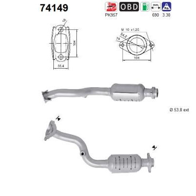 Catalyseur AS 74149