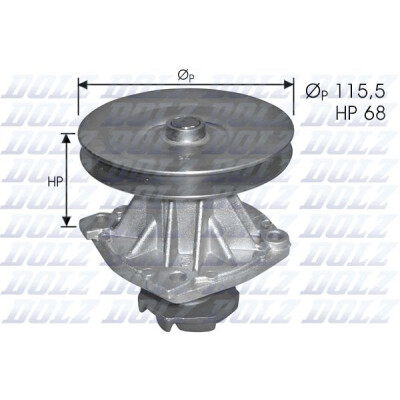 Pompe à eau, refroidissement du moteur