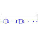 Arbre de transmission SERCORE TRANSMISSIONS 12727B