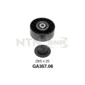 Poulie de renvoi/guidage, courroie trapézoïdale à nervures SNR GA357.06