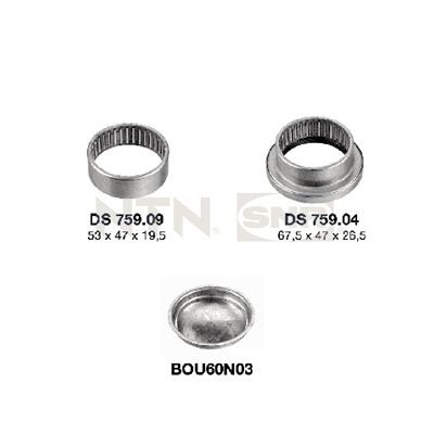 Suspension, corps d'essieu SNR KS559.02