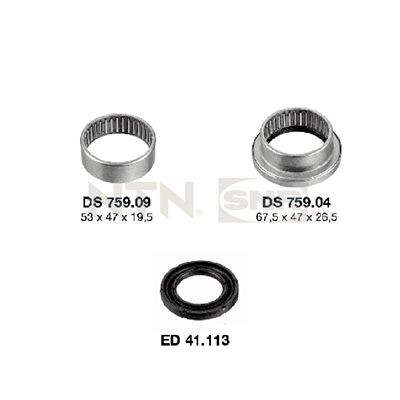 Suspension, corps d'essieu SNR KS559.03