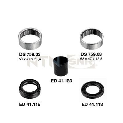 Suspension, corps d'essieu SNR KS559.07