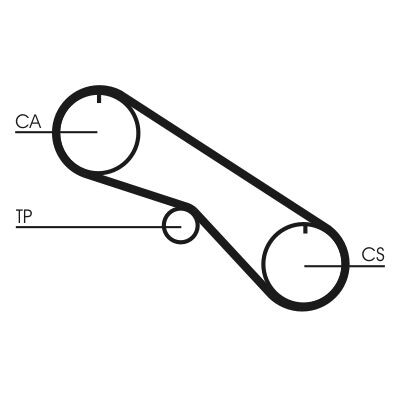 Courroie de distribution CONTINENTAL CTAM CT1082