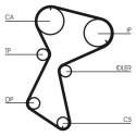 Jeu de courroies de distribution CONTINENTAL CTAM CT604K1