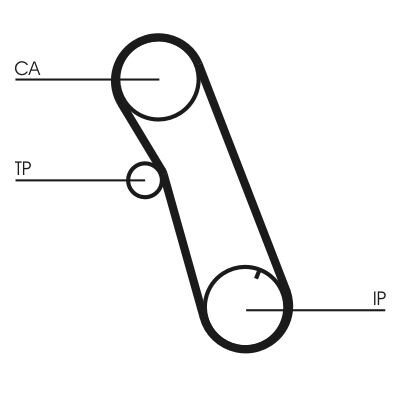Courroie de distribution CONTINENTAL CTAM CT616