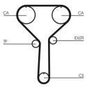 Courroie de distribution CONTINENTAL CTAM CT992