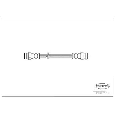 Flexible de frein CORTECO 19018136