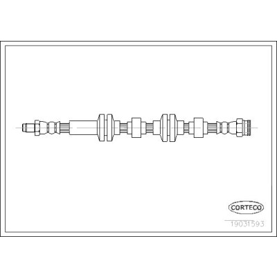 Flexible de frein CORTECO 19031593