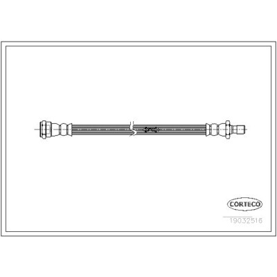 Flexible de frein CORTECO 19032516