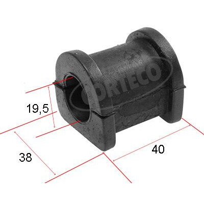 Support, stabilisateur CORTECO 80000510