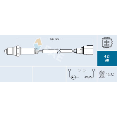 Sonde Lambda FAE 75618
