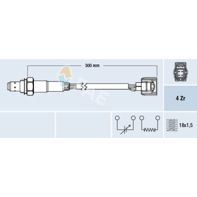 Sonde Lambda FAE 77585