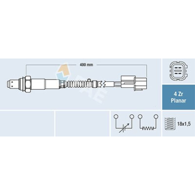 Sonde Lambda FAE 77687