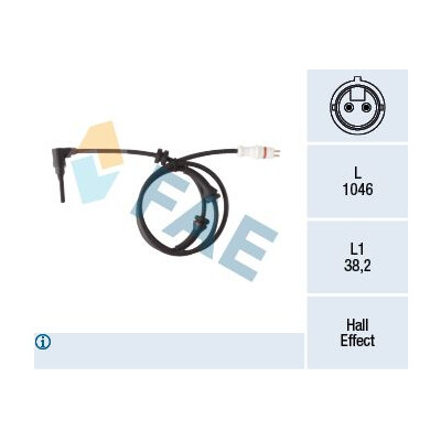 Capteur, tours de roue FAE 78264