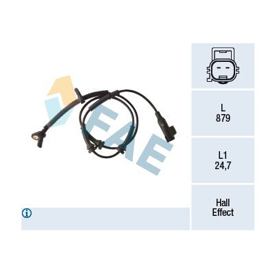 Capteur, tours de roue FAE 78286