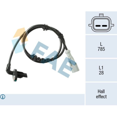 Capteur, tours de roue FAE 78592