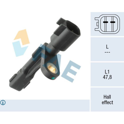 Capteur, tours de roue FAE 78610