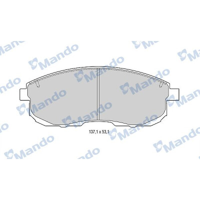 Jeu de plaquettes de frein MANDO MBF015001