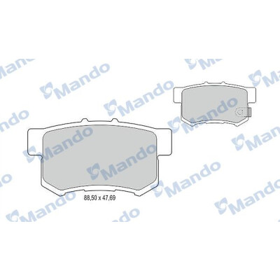 Jeu de plaquettes de frein MANDO MBF015128