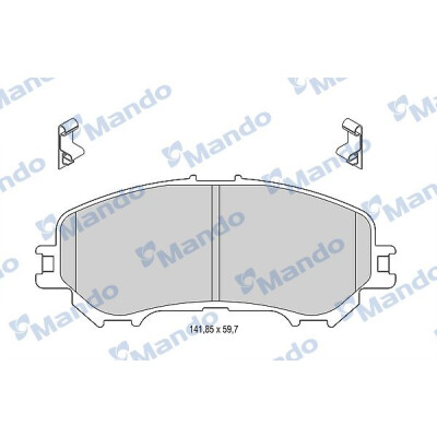 Jeu de plaquettes de frein MANDO MBF015287