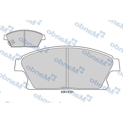 Jeu de plaquettes de frein MANDO MBF015334