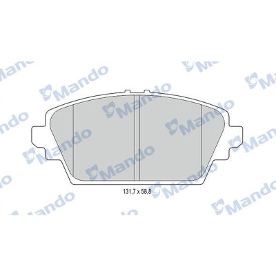 Jeu de plaquettes de frein MANDO MBF015737