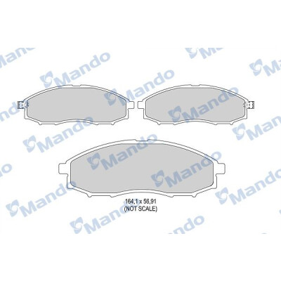 Jeu de plaquettes de frein MANDO MBF015740