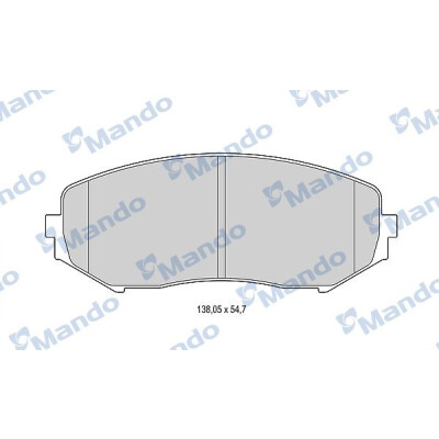 Jeu de plaquettes de frein MANDO MBF015841