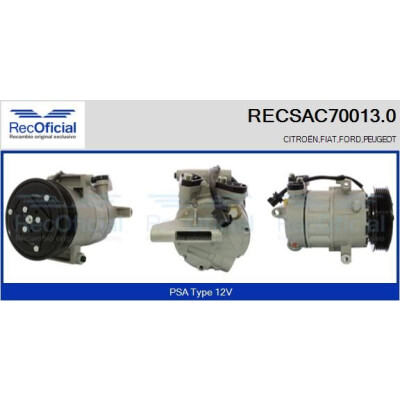 Compresseur, climatisation RECOFICIAL RECSAC70013.0