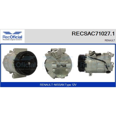 Compresseur, climatisation RECOFICIAL RECSAC71027.1